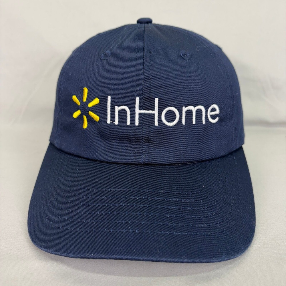 WearGuard Walmart InHome Hat Unisex OSFM Navy Blue Embroidered Logo Cap